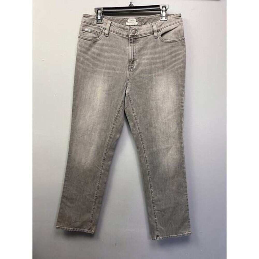 LL Bean Favorite Fit Jeans Womens Size‎ 10 Regular Gray Denim Straight Casual